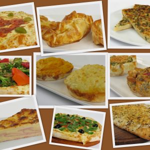 Fainá Rellena con Queso Azul